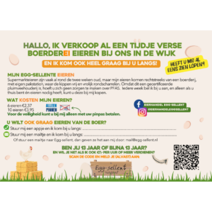 100 stuks flyers uitbreiding wijk
