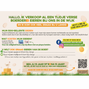 100 stuks flyers uitbreiding wijk